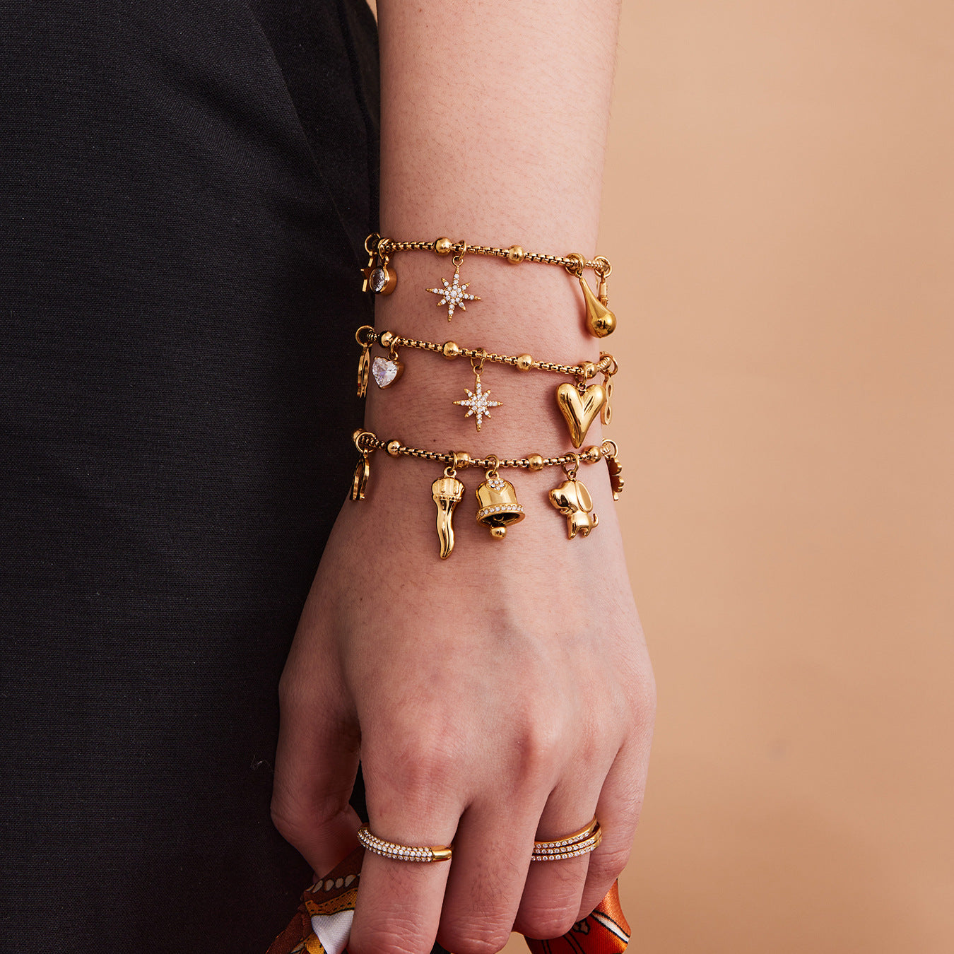 Planderful Medieval Zircon Bracelet For Women Gold Plated