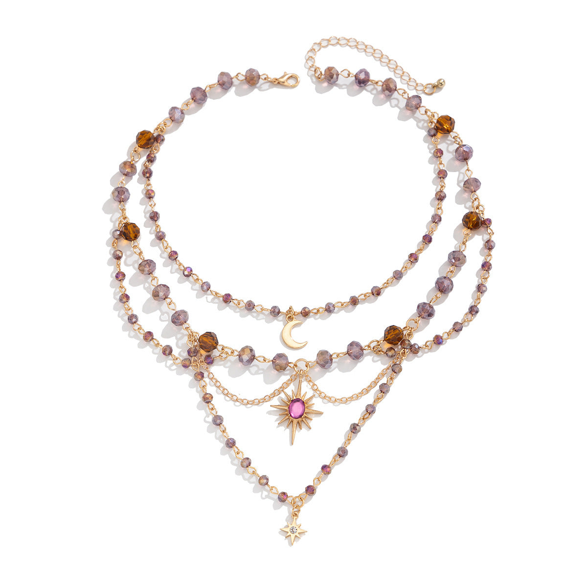 Planderful Vienna Verve Necklace – Unique Irregular Moon Design