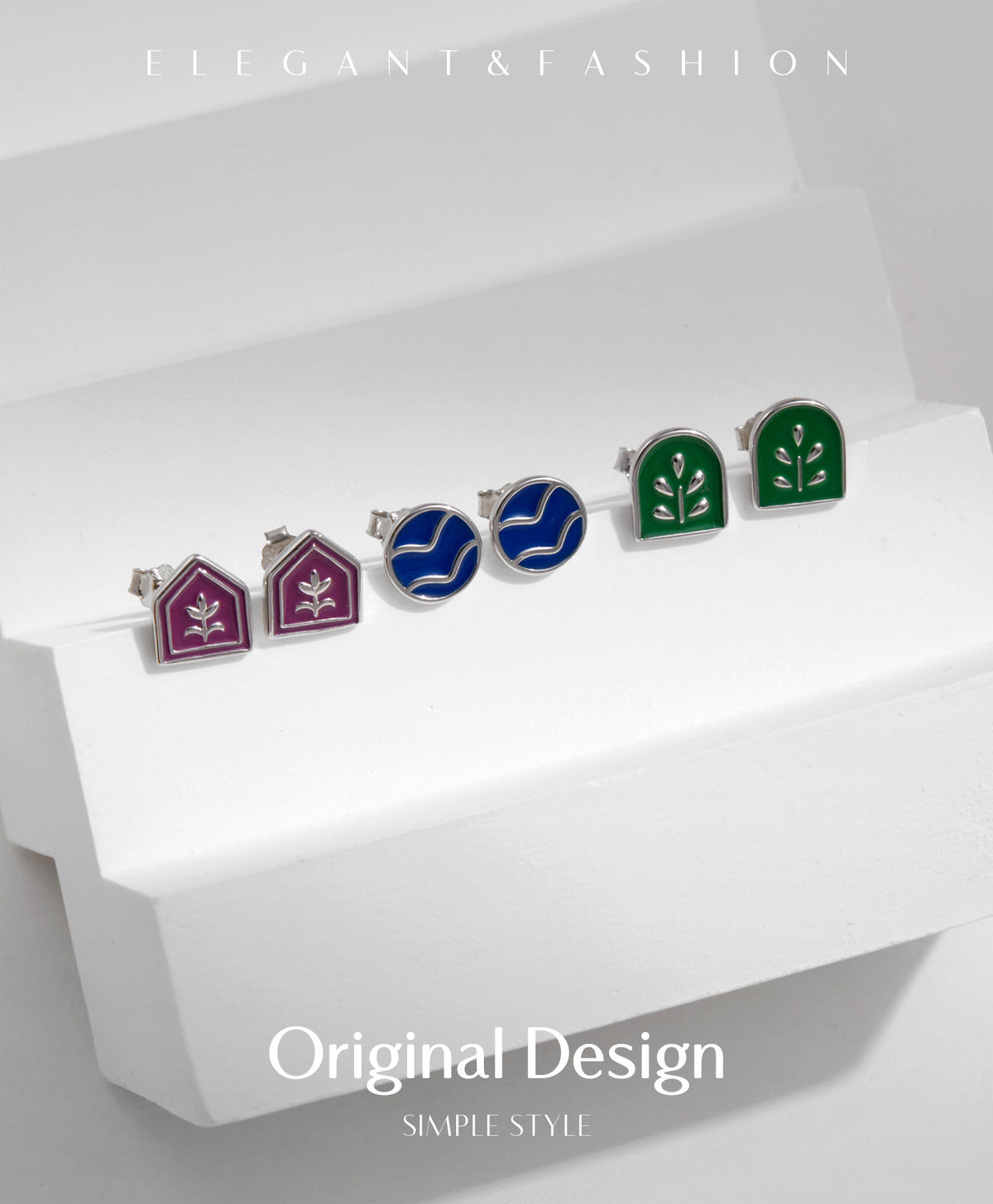 925 Sterling Silver Tulip Earrings