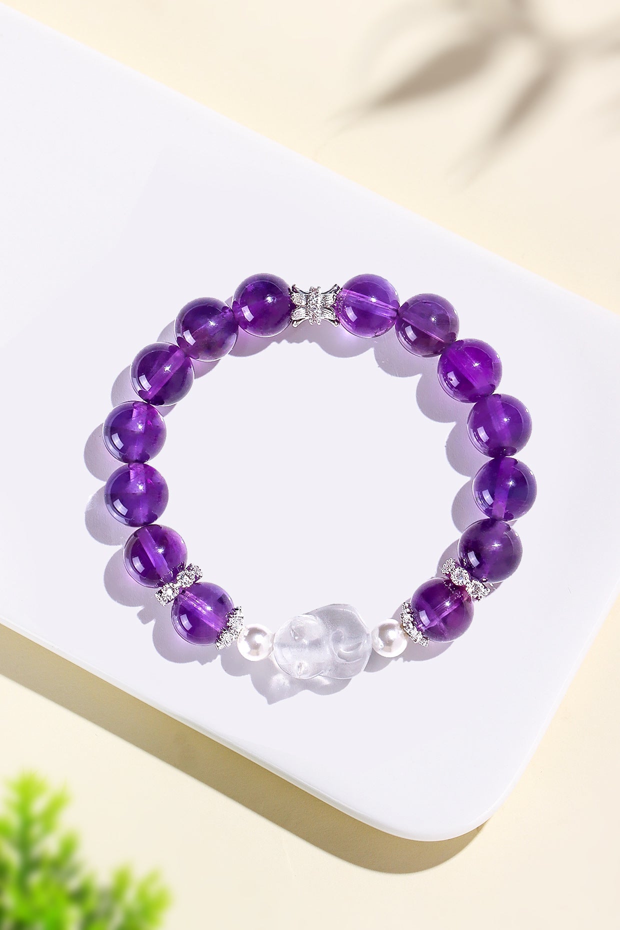 Planderful Fortune's Favor Bracelet – High-End Amethyst and Crystal Design