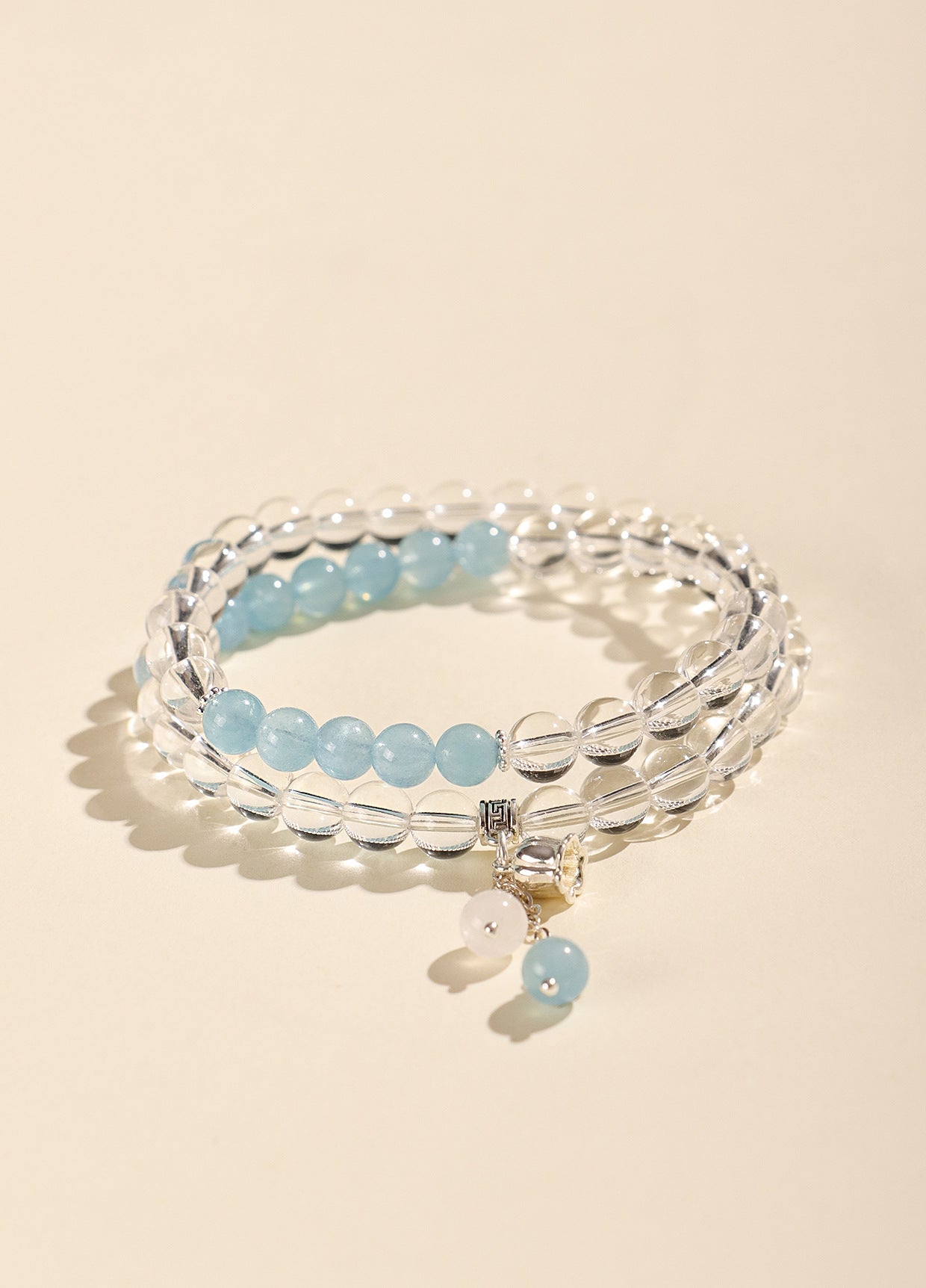 Planderful Fortune's Favor Bracelet – Elegant Aquamarine Beaded Design