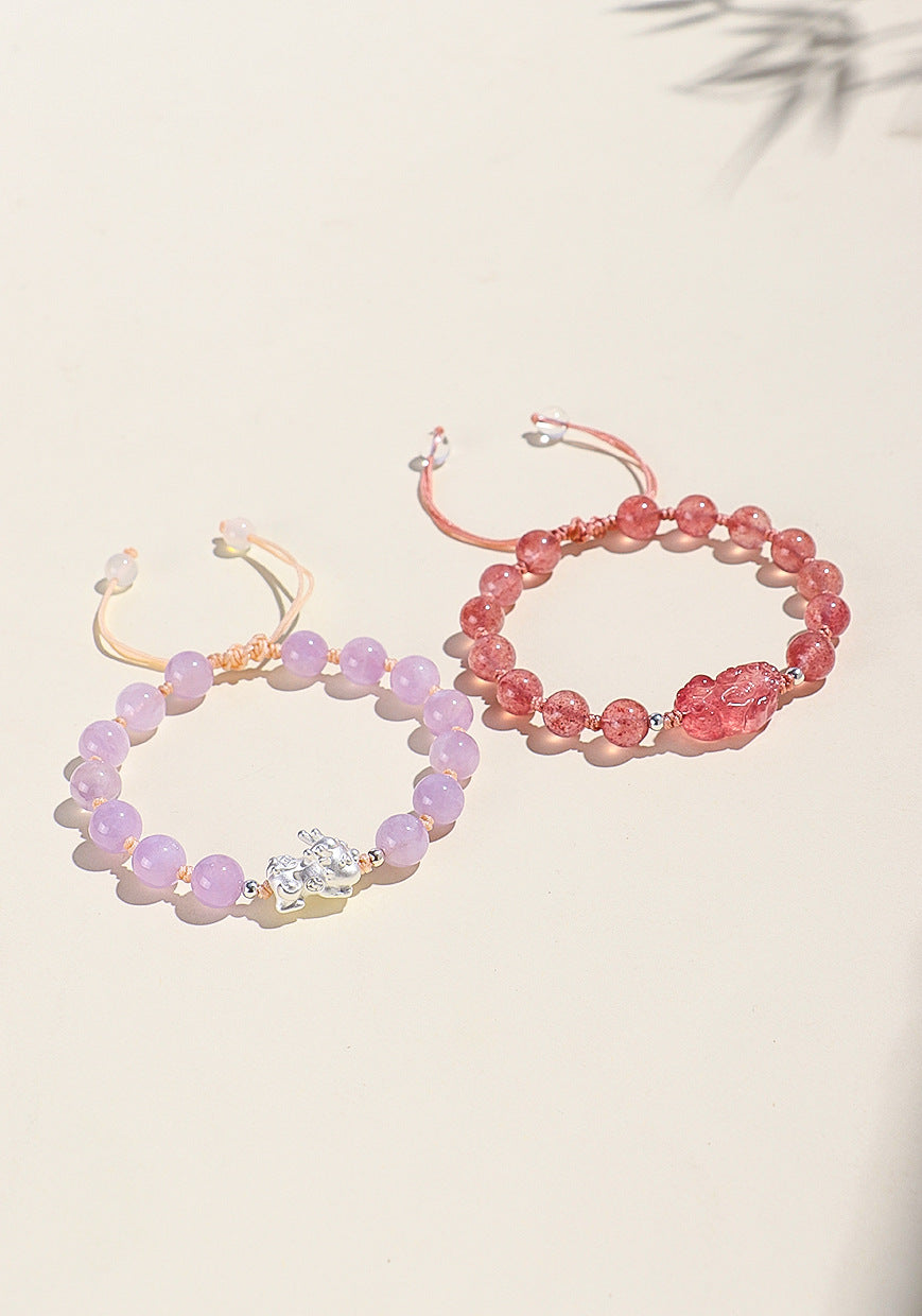 Planderful Fortune's Favor Bracelet – Fresh and Sweet Strawberry Crystal Design