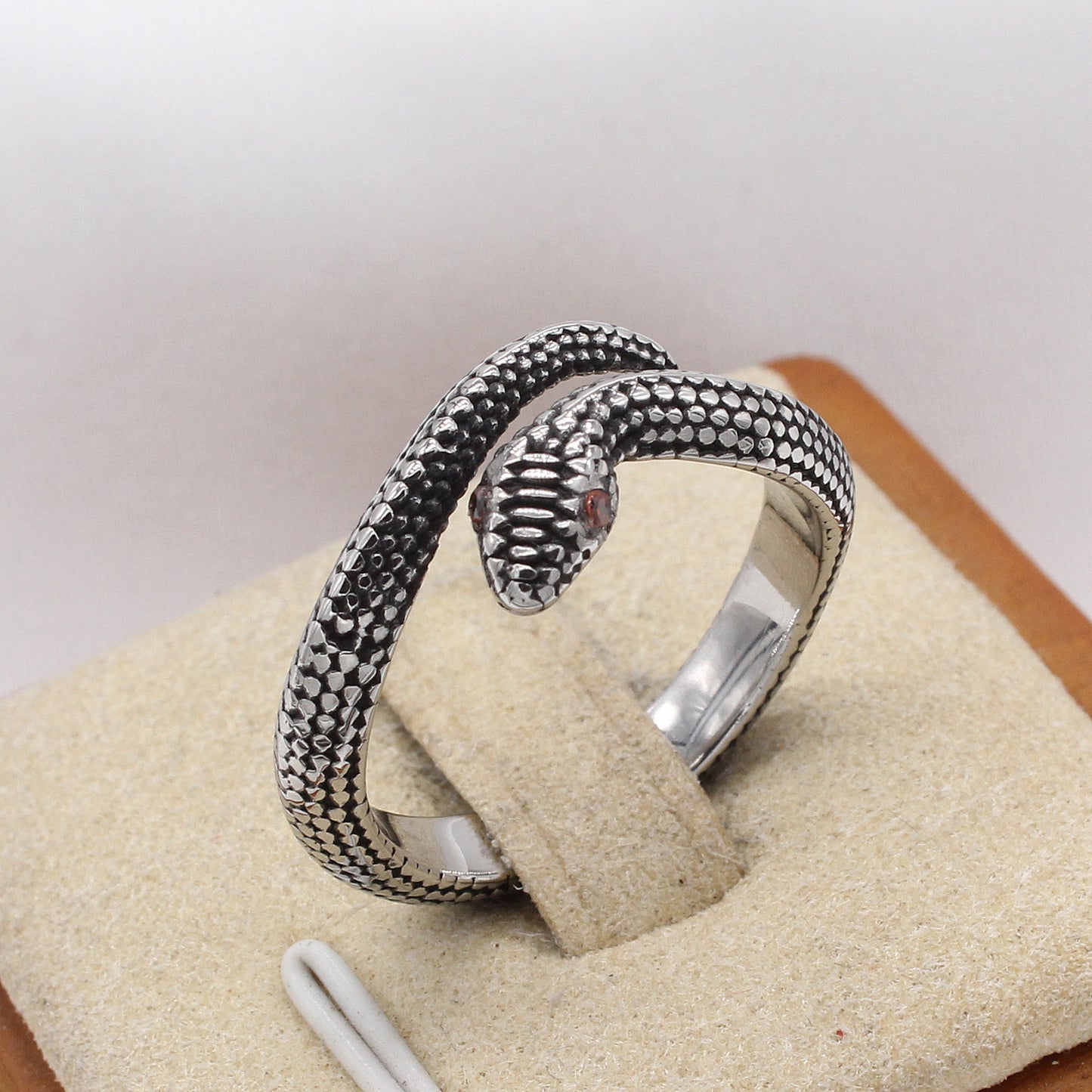 Planderful Jewelry Snake Ring Titanium Steel