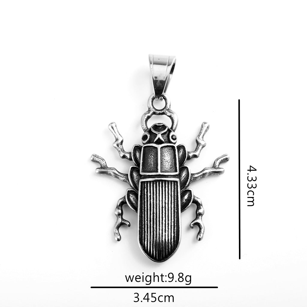 Vintage Stainless Steel Pendant Necklace