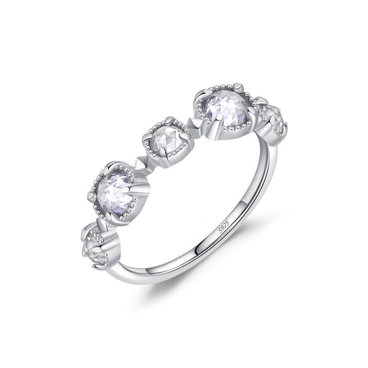 Planderful Everyday Genie Ring – Unique Two-Color Zircon Design