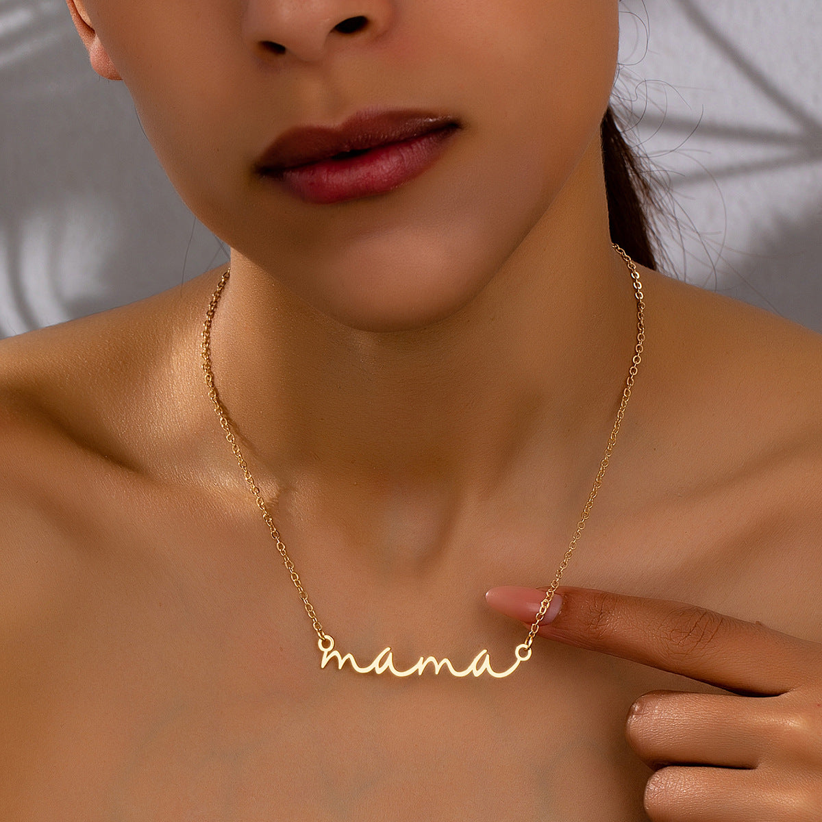Planderful Vienna Verve Necklace – Stylish Metal Cut Letter Design