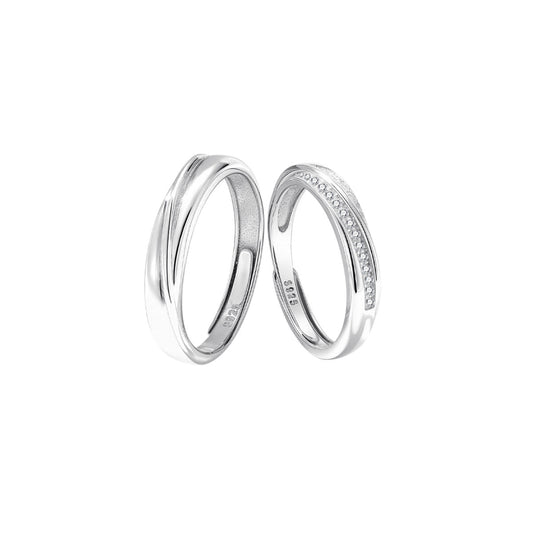Mobius Pair S925 Sterling Silver Ring