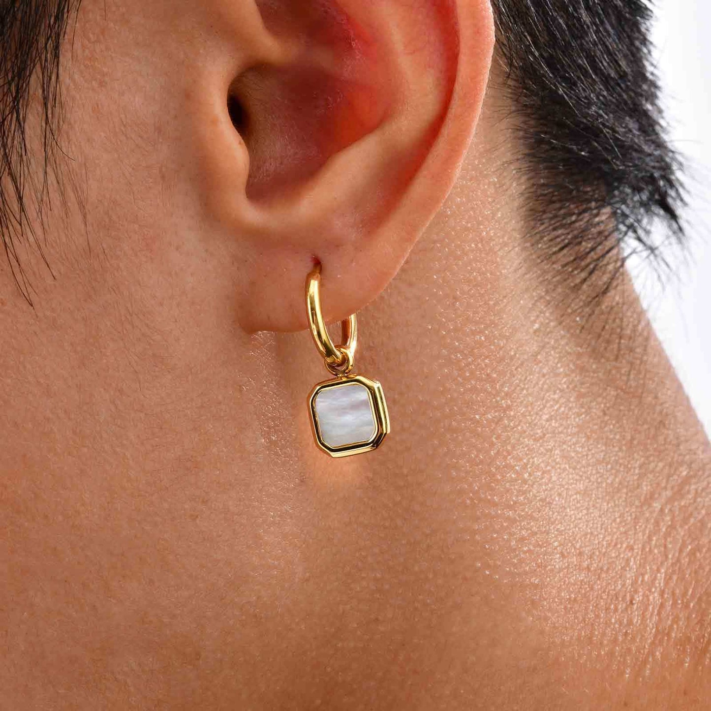 Planderful Stainless Steel Earrings Unisex Bold Tiger Eye