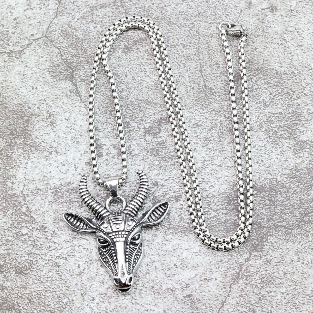 Vintage Viking Stainless Steel Men's Pendant Necklace