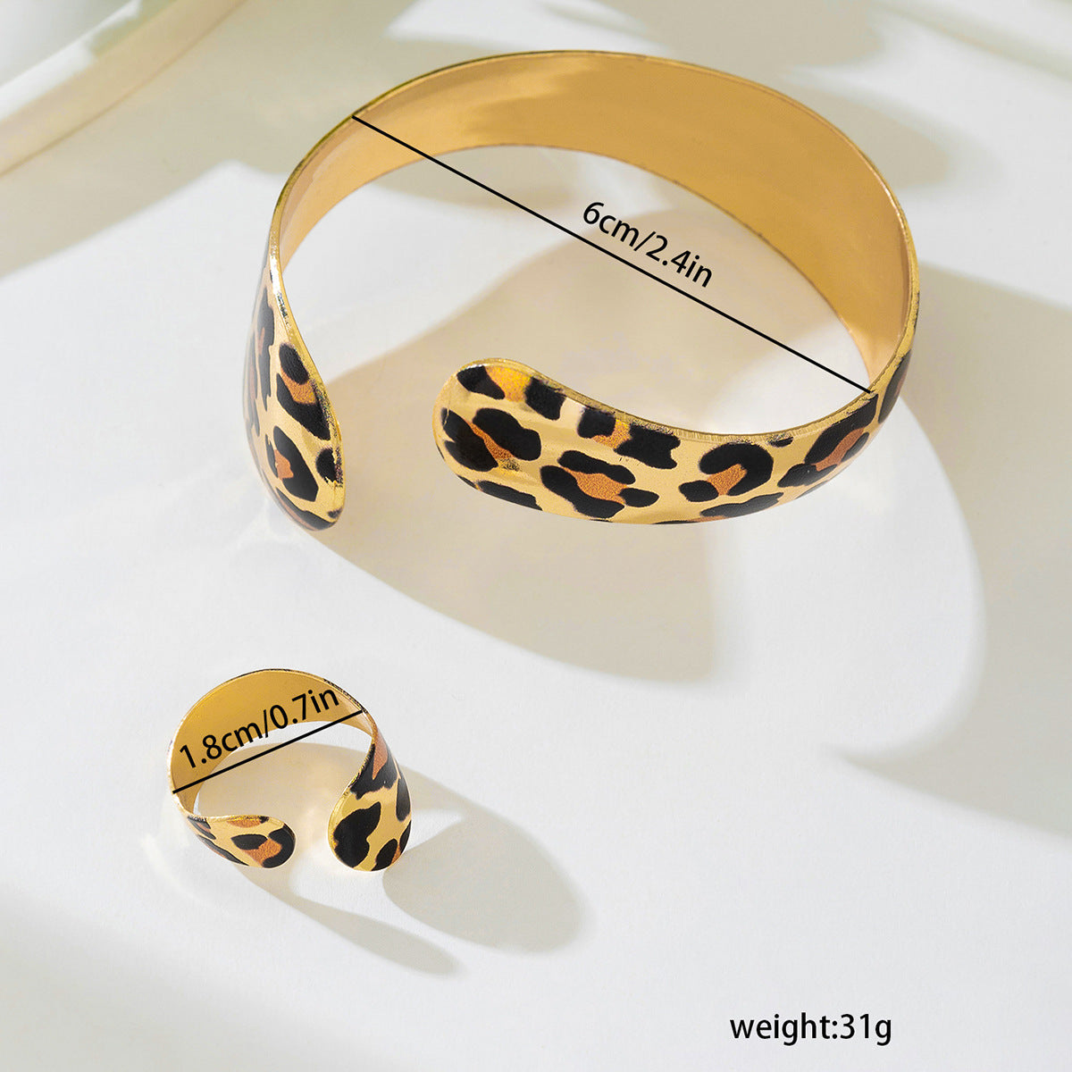 Planderful Vienna Verve Leopard Print Jewelry Set for Women
