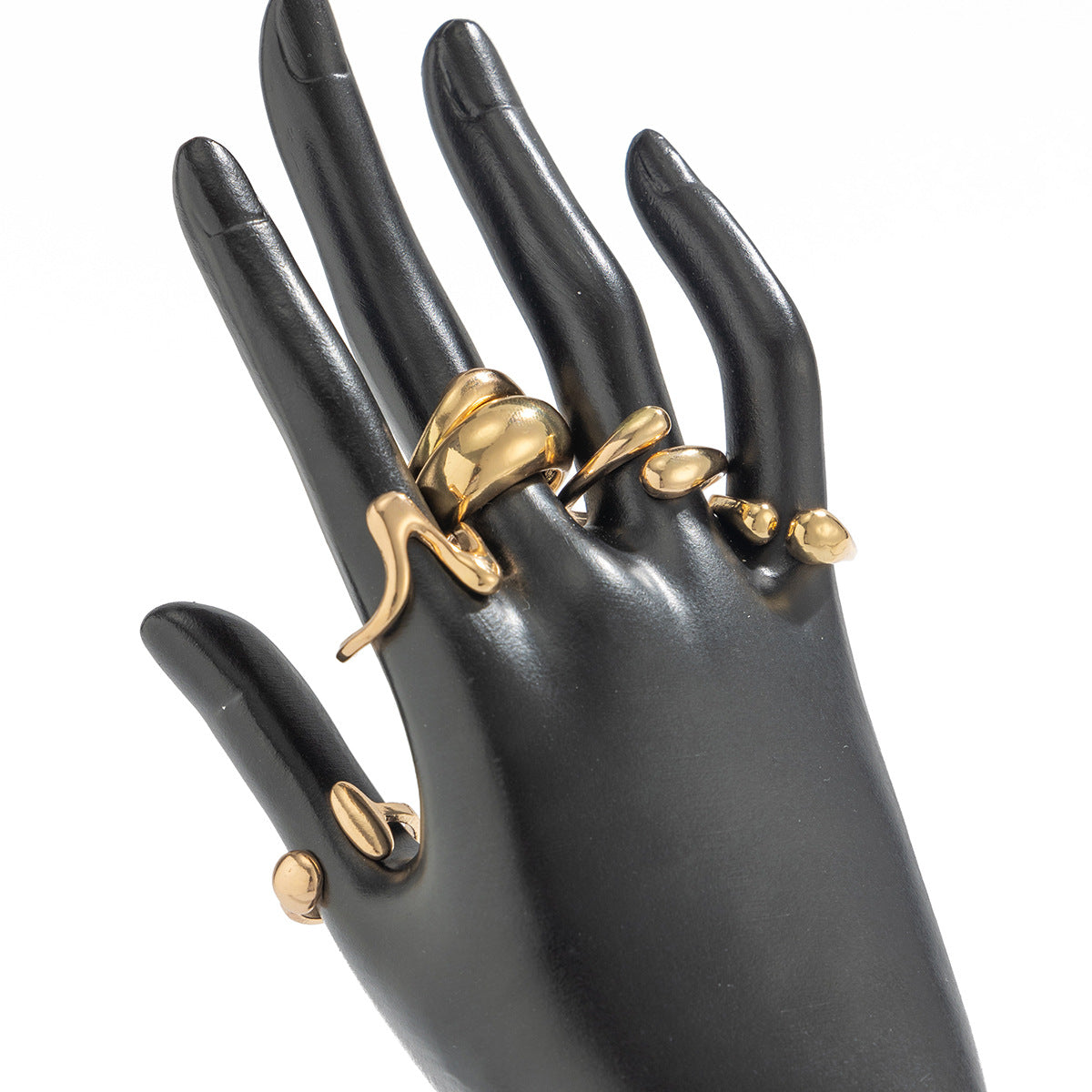 Planderful Vienna Verve Exaggerated Cross Thread Ring For Retro Geometric Statement Jewelry Unisex