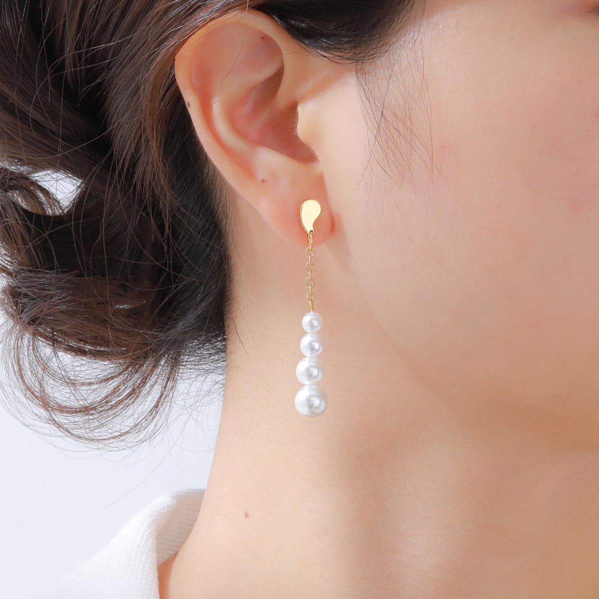 Stainless Steel Pearl Earrings