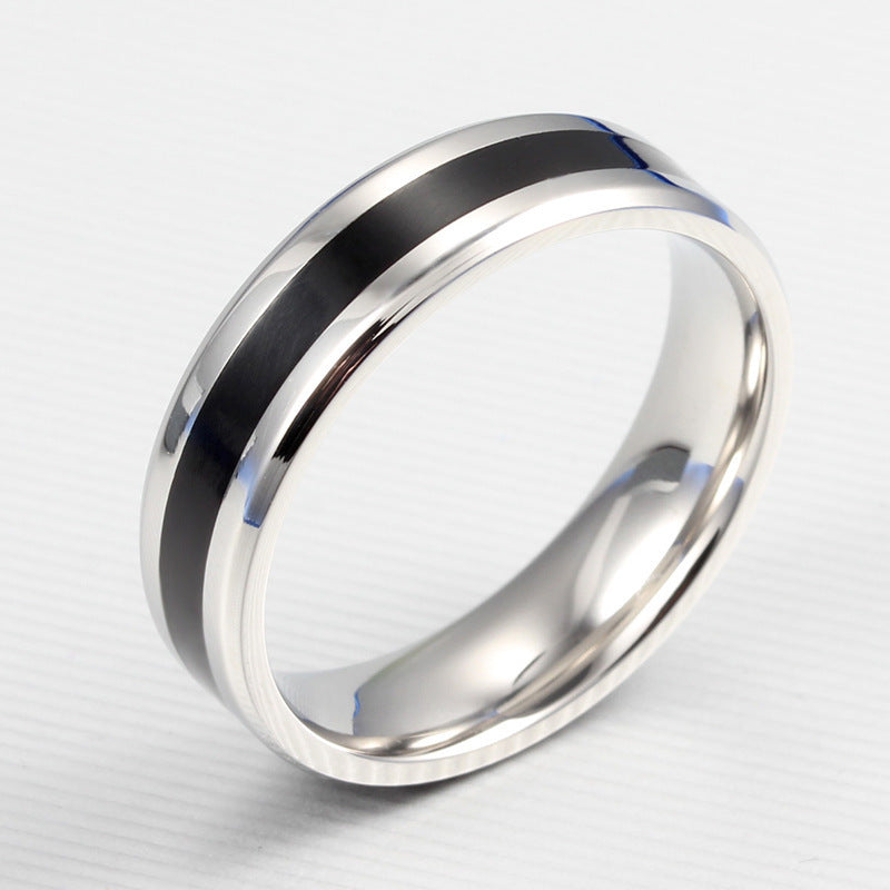 Titanium Steel Room Black – Couple Ring – Ring Couple