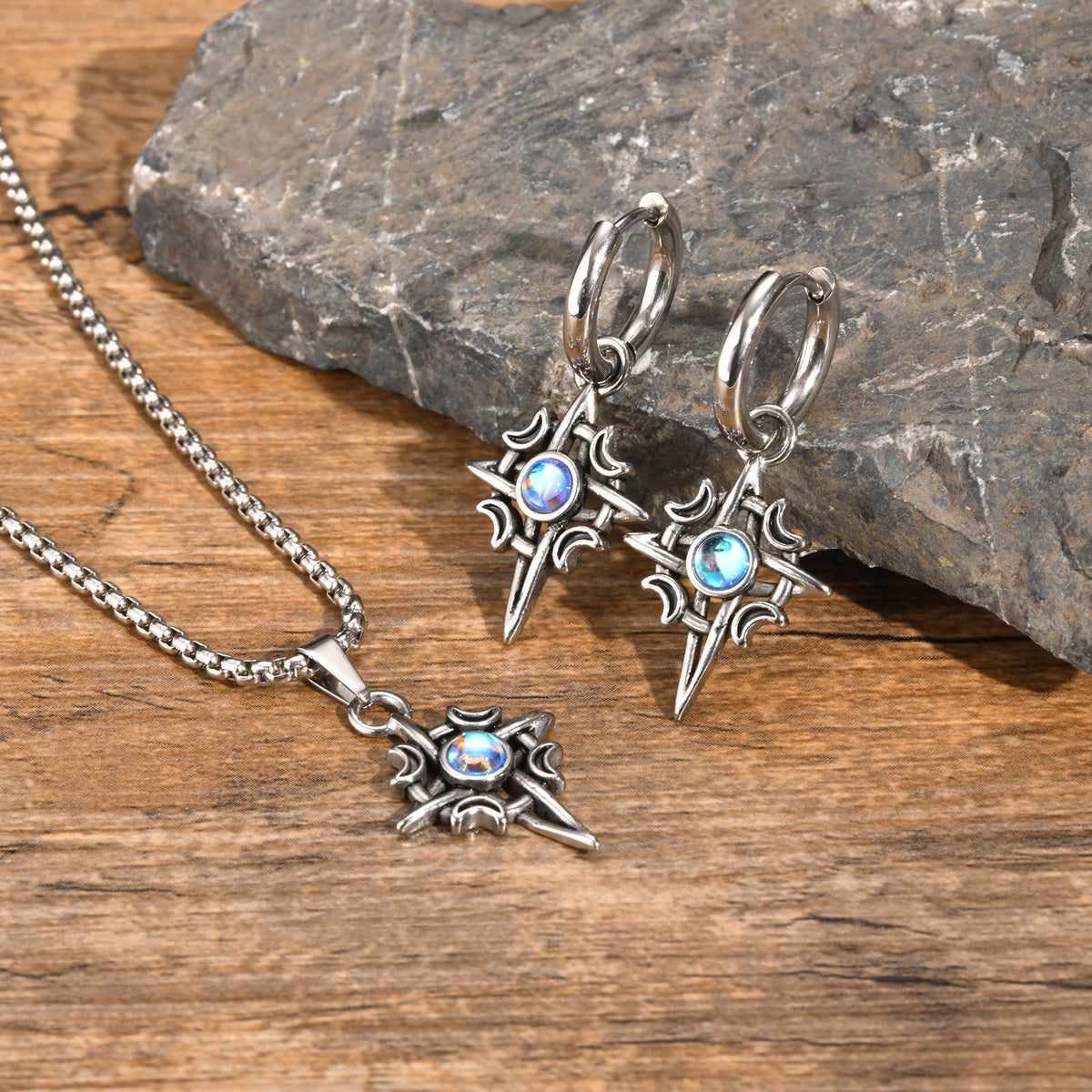 Modern Stainless Steel Earrings — Two Styles