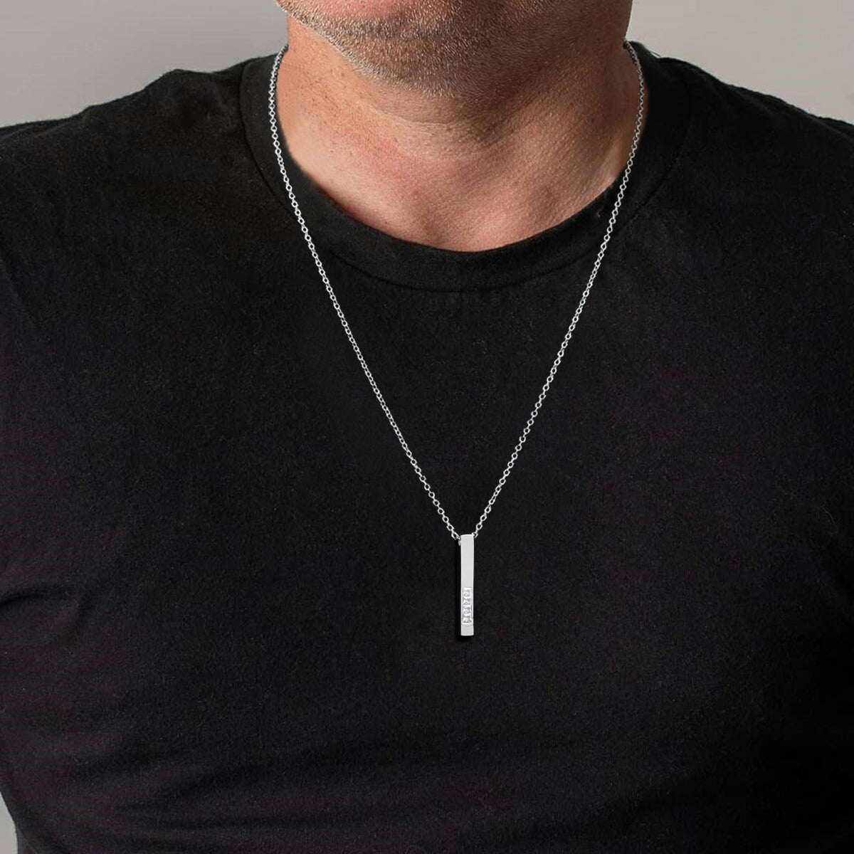 Stainless Steel Zircon Necklace