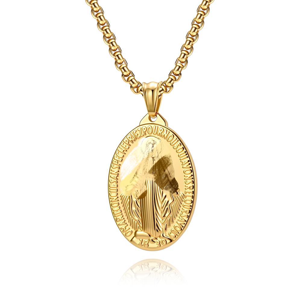 Punk Retro Stainless Steel Pendant Necklace