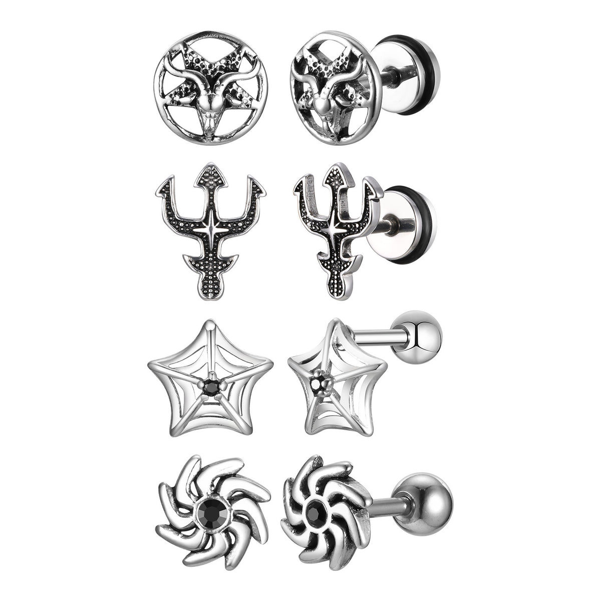 Stainless Steel Vintage Single Earring