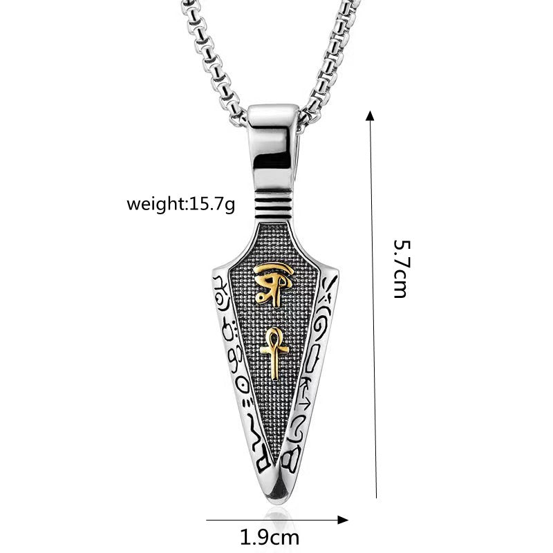 Minimalist Viking Stainless Steel Men's Pendant Necklace