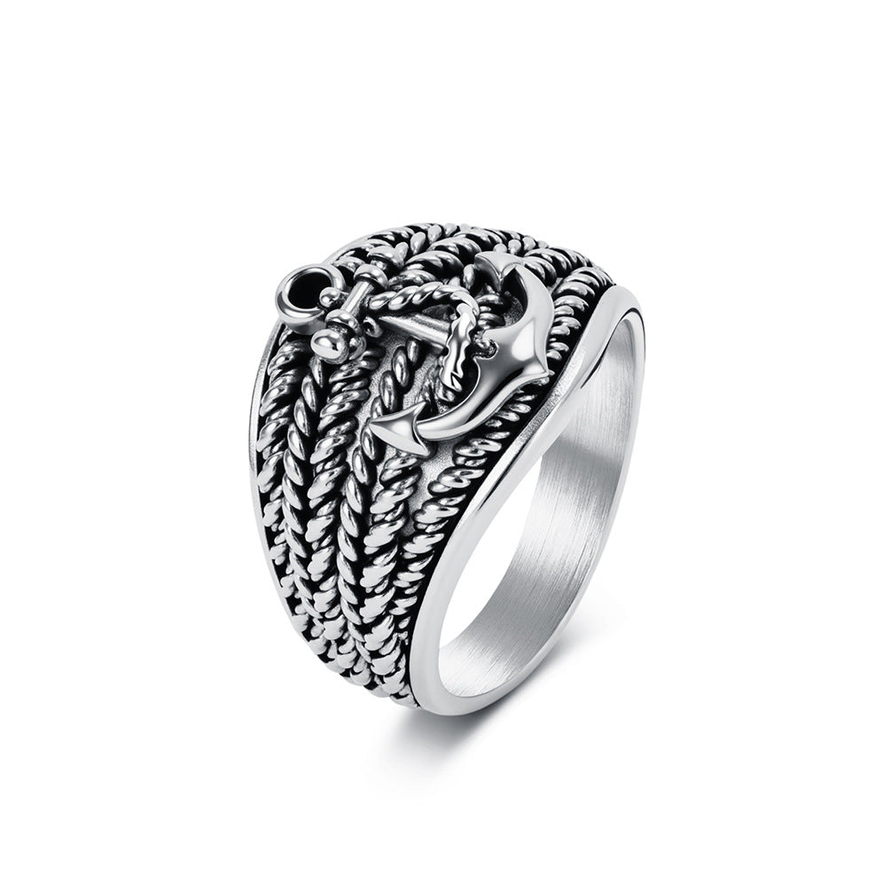 Stainless Steel Vintage Ring