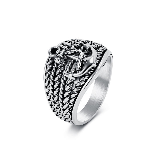 Stainless Steel Vintage Ring