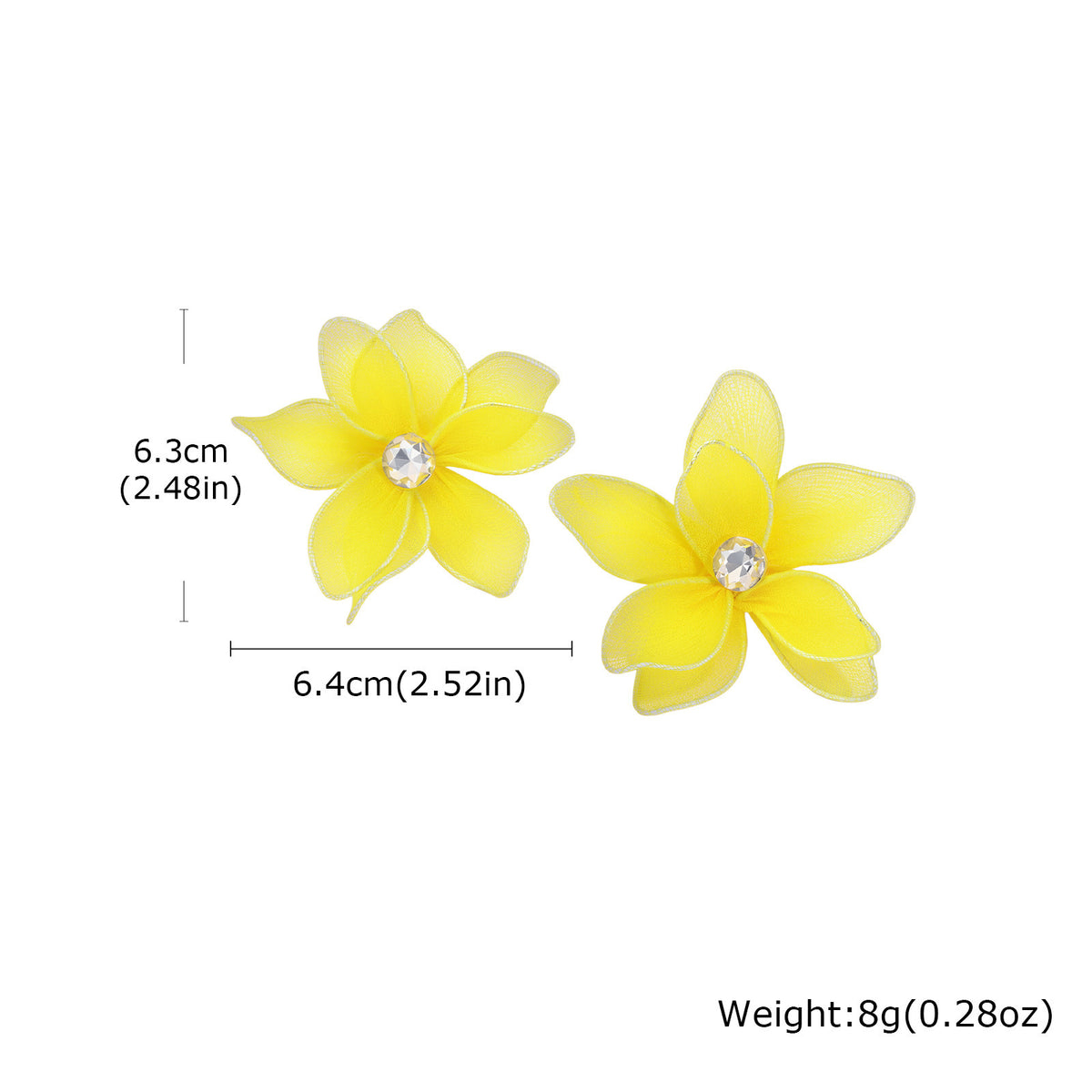Zircon Floral Earrings