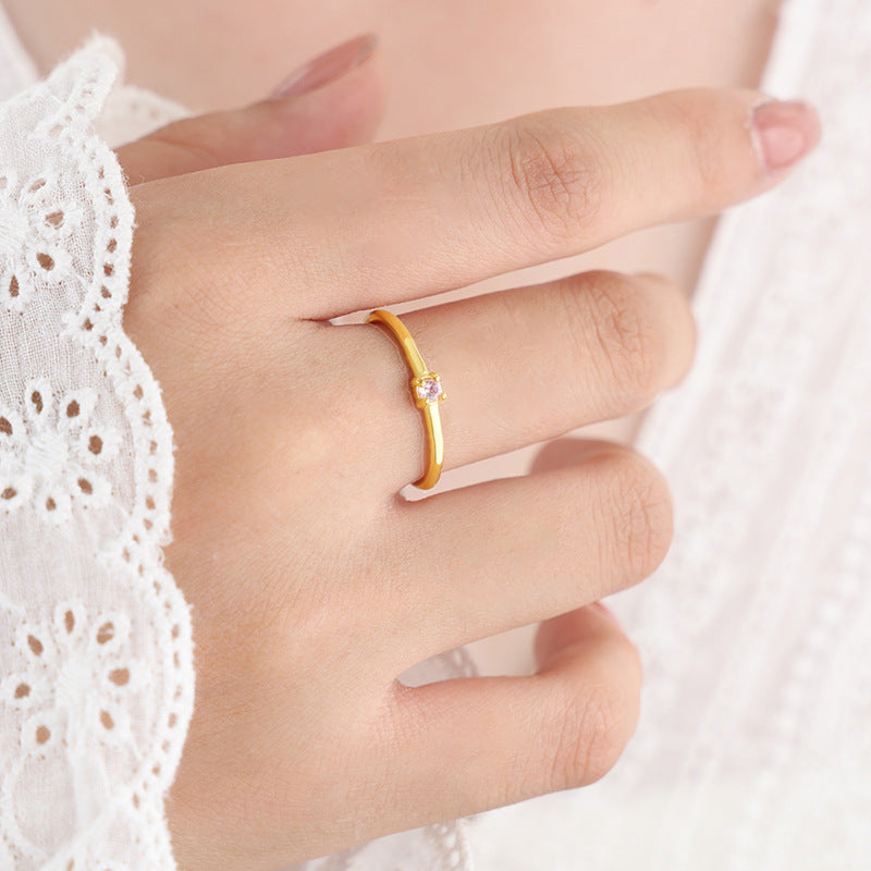 Elegant Multicolor Zircon Women's Ring - Everyday Genie Collection