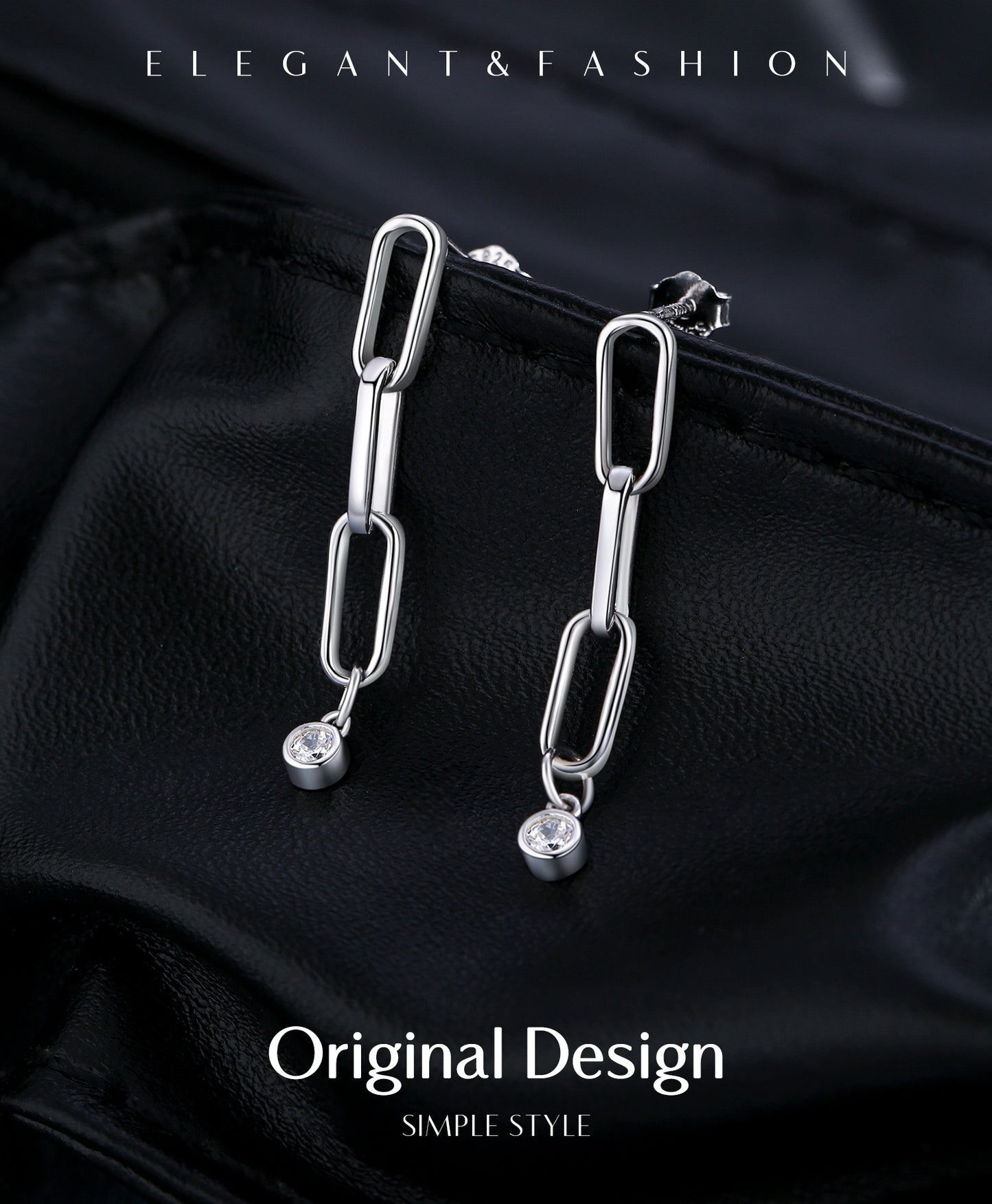 Planderful Moissanite Sparkling Earrings – Simple and Shiny Design