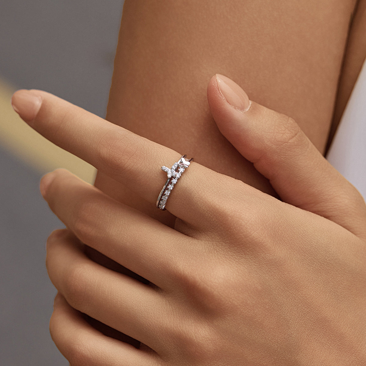 925 Sterling Silver Butterfly Ring