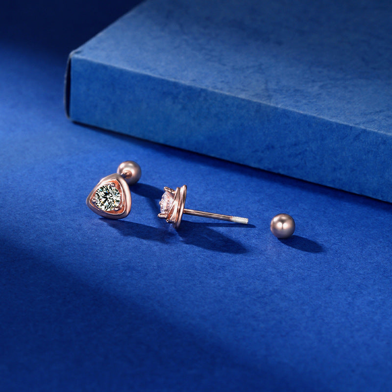 Vintage Rose 925 Sterling Silver Earrings