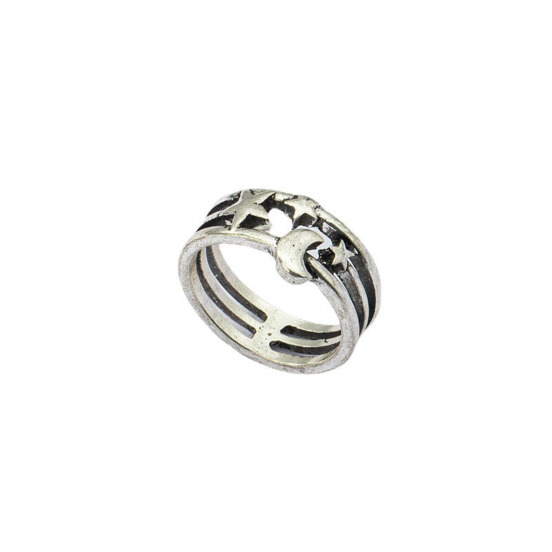 Vienna Verve Star Moon Ring: Exquisite Wholesale Jewelry Piece
