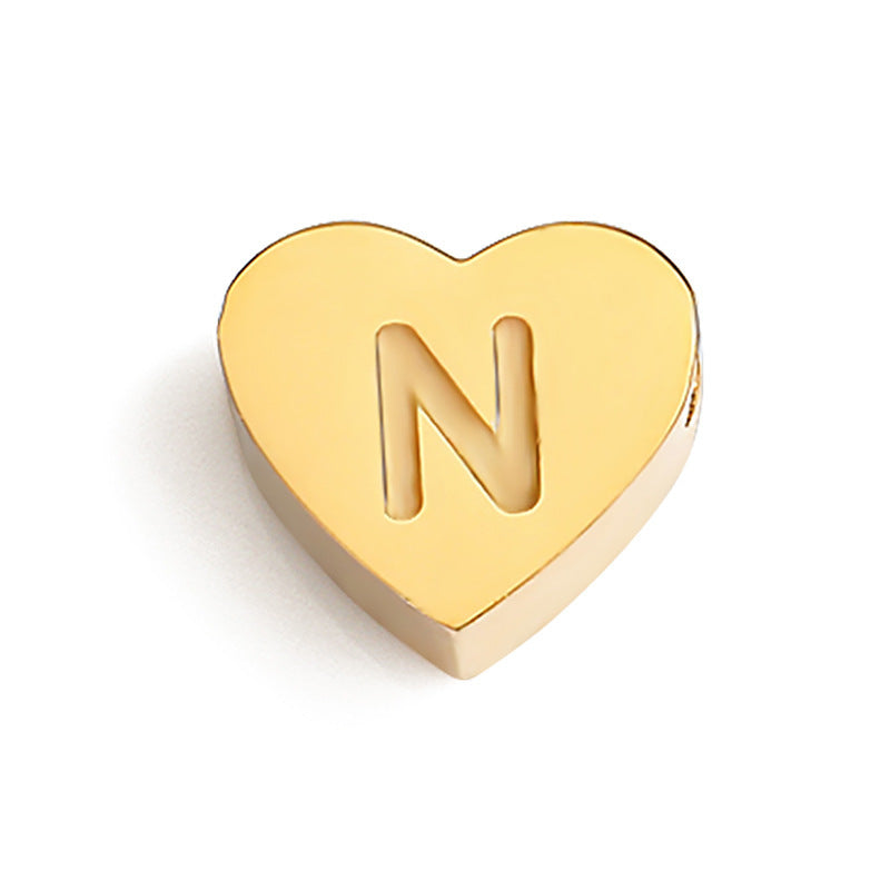 Planderful Jewelry Custom Name Necklace Stainless Steel 3D Love Design For Collarbone Chain