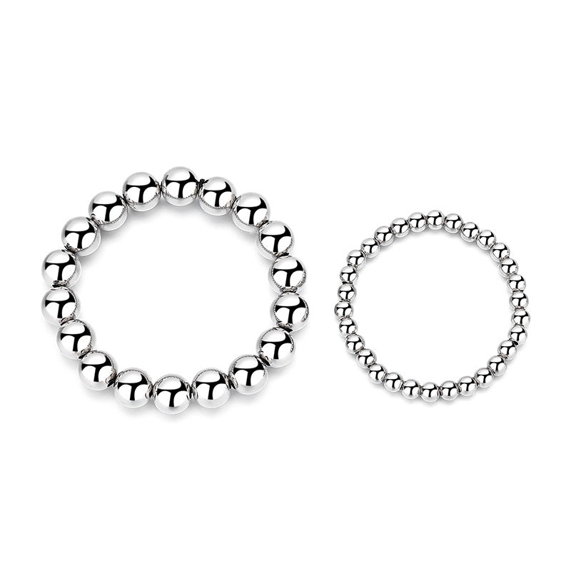 Steel Bracelet – Minimalist Bead Bracelet