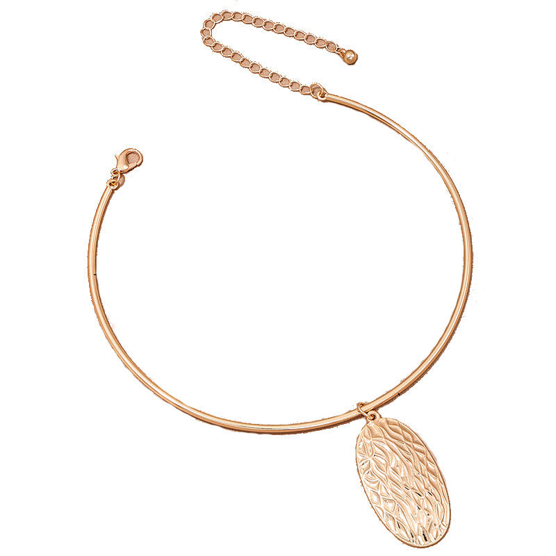 Sweet Summer Geometric Metal Collar Necklace