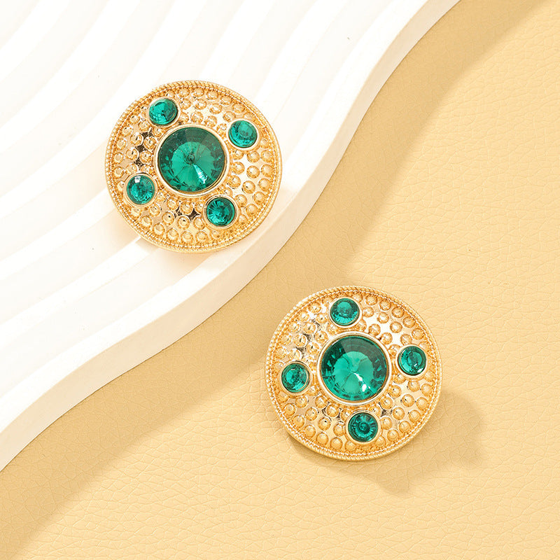 Vintage Inspired Custom Alloy Textured Earrings Set - Vienna Verve Collection