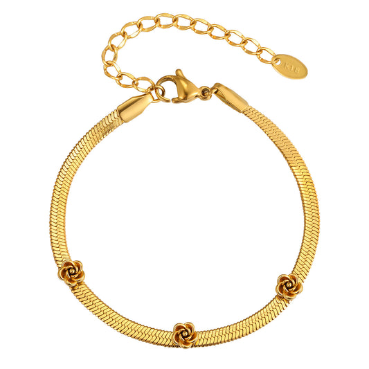 Flower Stainless Steel Bracelet