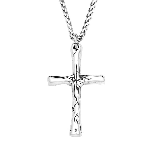 Cross-Border Jewelry Wholesale Men's Titanium Steel Cross Necklace