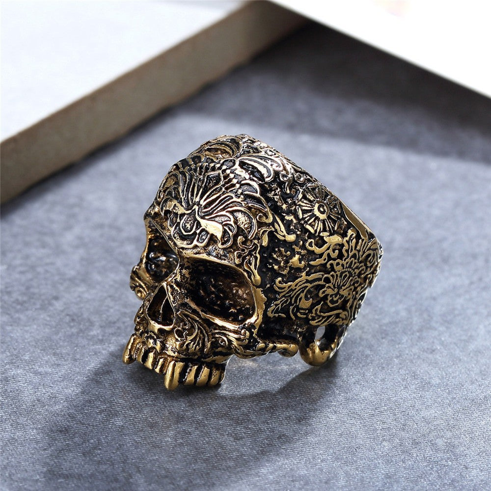 Rock Band Skull Titanium Steel Ring