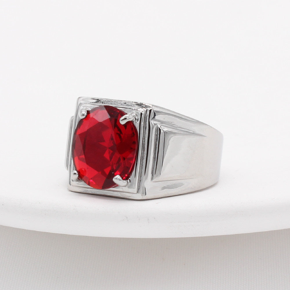 Planderful Zircon Ring Unisex Titanium Steel Jewelry For Men And Women Everyday Genie Collection