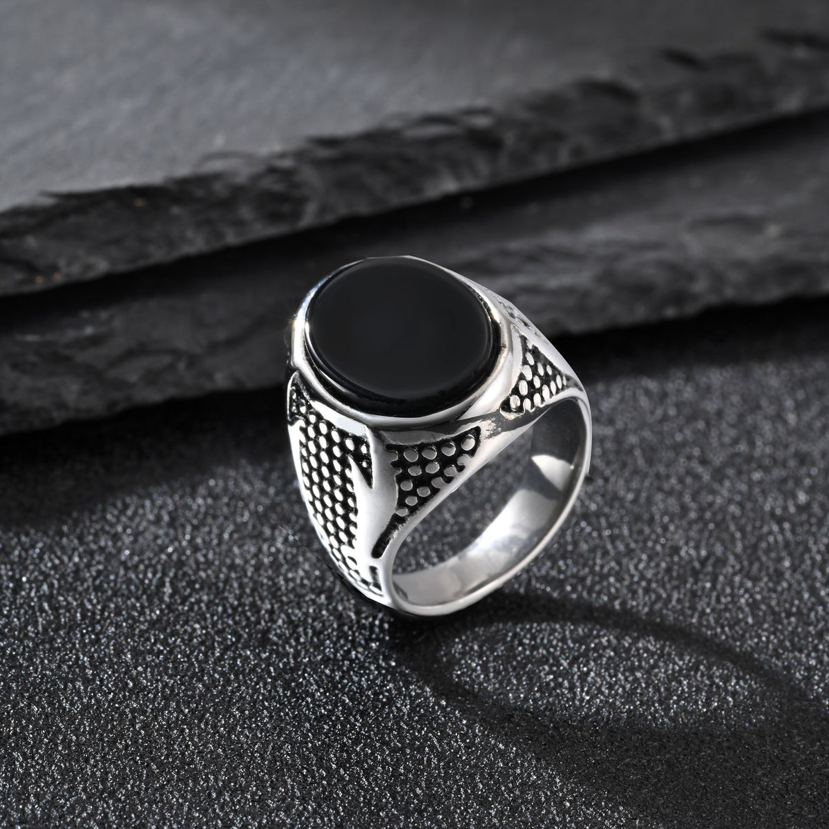 Stainless Steel Zolefelka Sword Double Sword Ring
