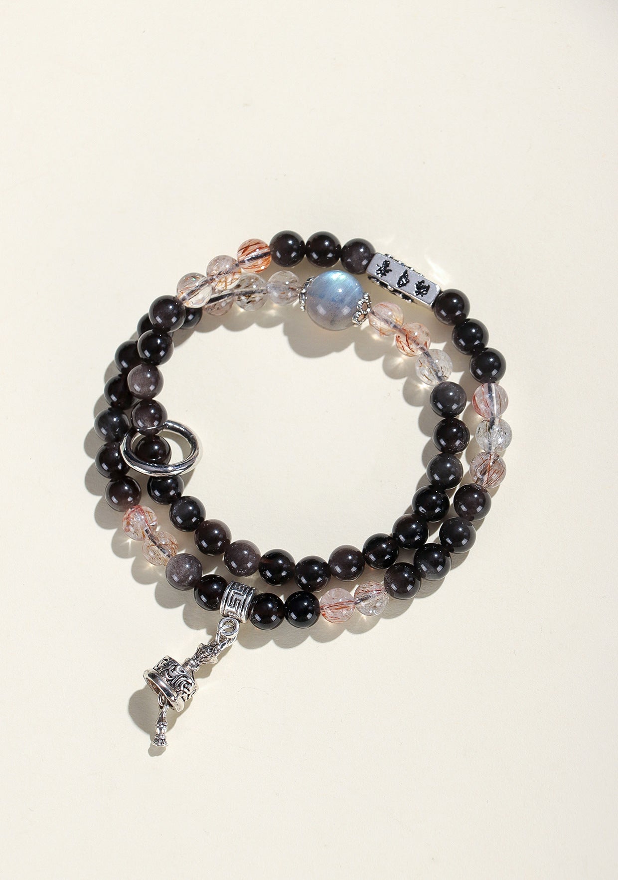 Planderful Fortune's Favor Bracelet – Stylish Couple's Design with Obsidian Gemstones