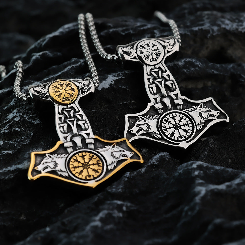 European and American Titanium Steel Pendant Necklace for Men