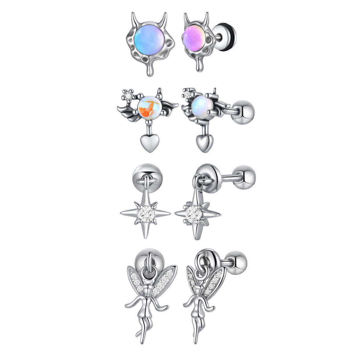 Stainless Steel Single Earring
