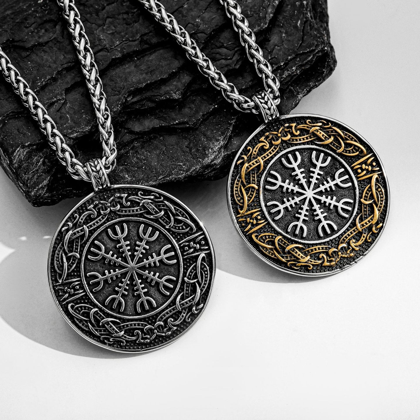 1. Planderful Stainless Steel Viking Compass Necklace for Men A Symbolic Gift of Direction