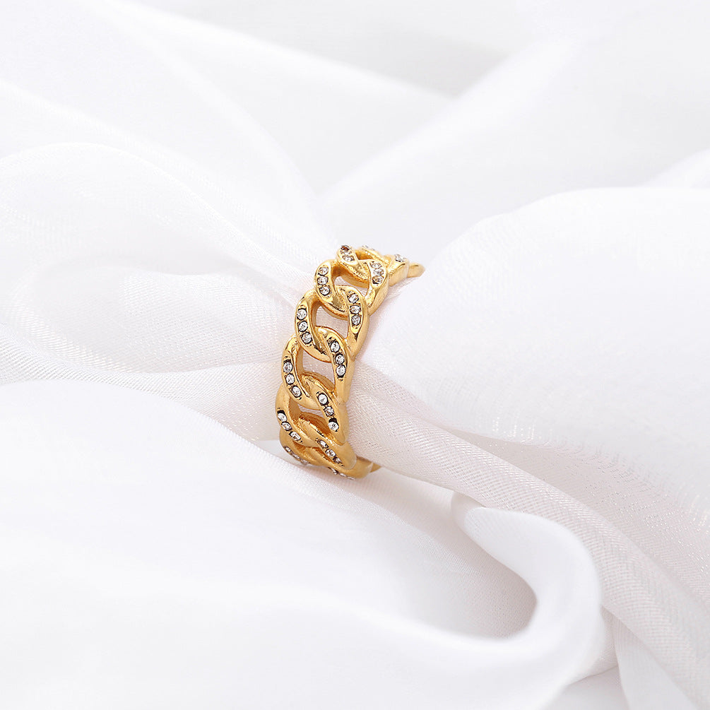 European and American HIPHOP Stainless Steel Ring for Men