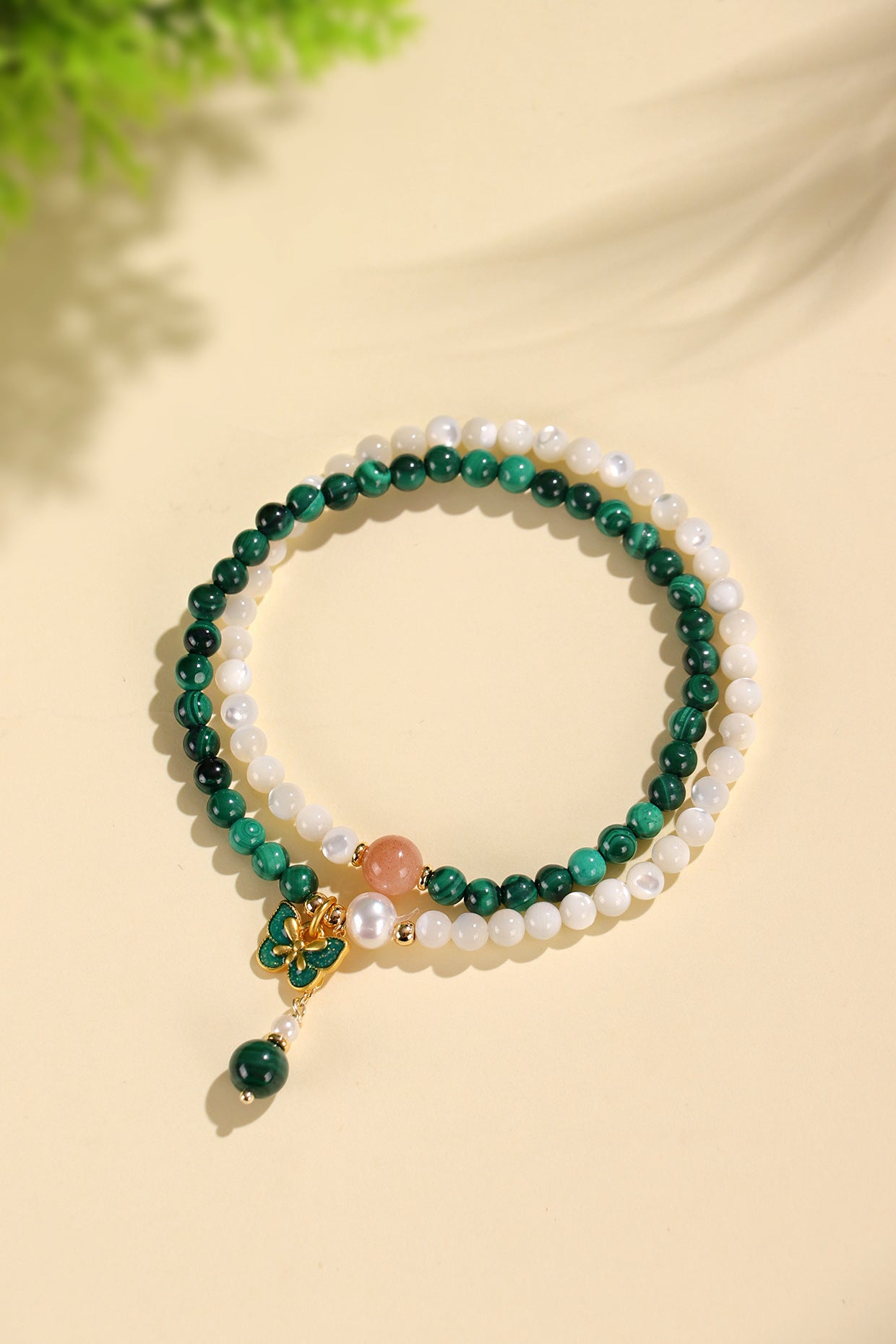 Planderful Fortune's Favor Bracelet – Elegant Gemstone and Pearl Design