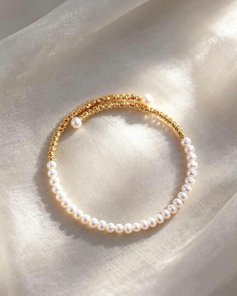 Freshwater Pearl Heart Bracelet