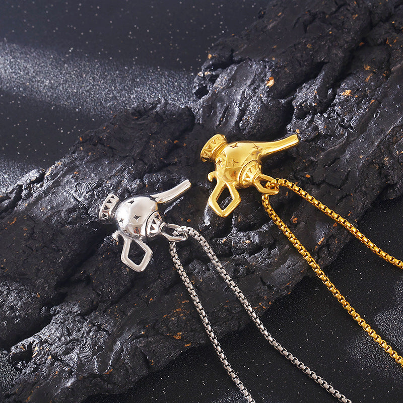Retro Magic Lamp Pendant in Titanium Steel for Men and Women - Wishing Search Design by Planderful