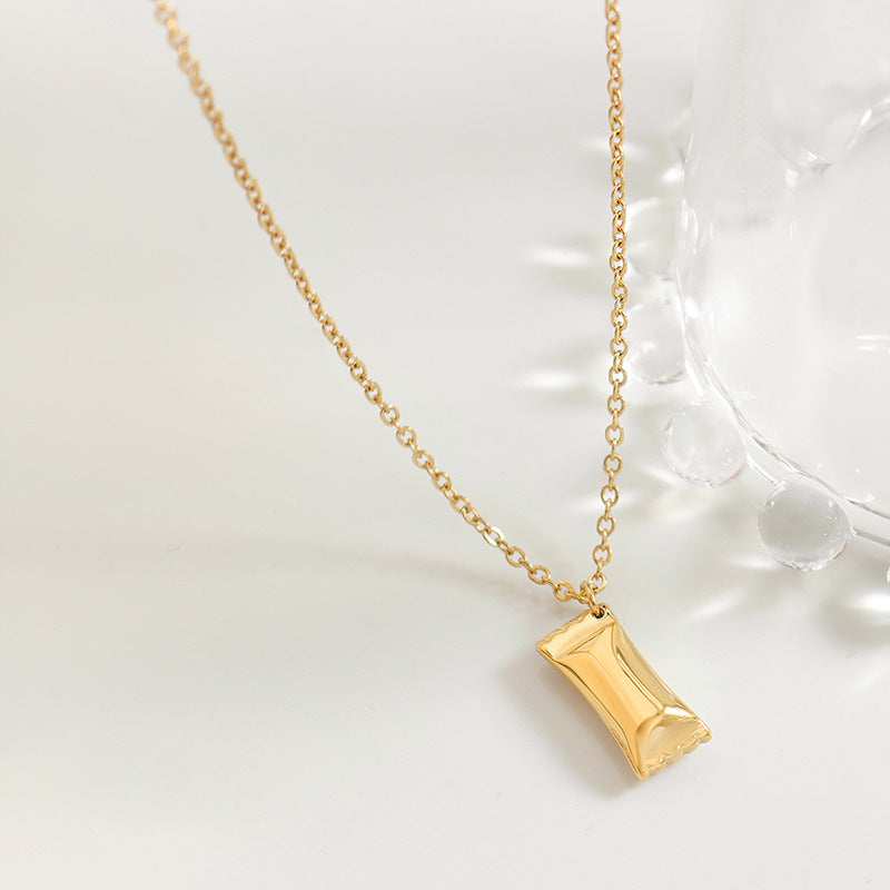 Sweetheart Candy Pendant Necklace - Titanium Steel Jewelry Collection