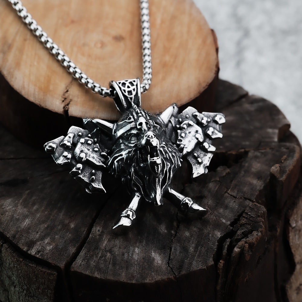 Foreign Trade Jewelry Wholesale Viking Series Odin Axe Pendant