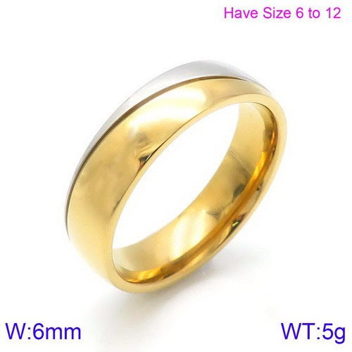 Japan And South Korea Men's And Women's Titanium Steel Rings, Zircon-Inlaid
